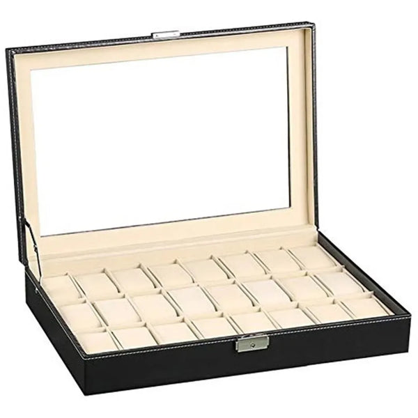 Organizar Caja Relojes 24 Piezas Estuche