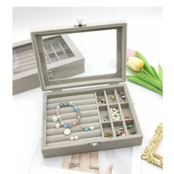 Caja Joyero Organizador Aros Anillos