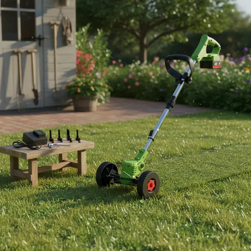 Cortadora De Pasto Inalambrica Con Rueda