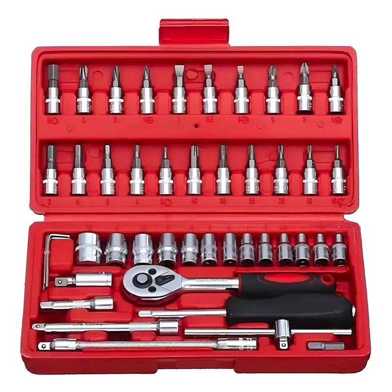 Caja Herramientas Mecánicas Dados 46Pc - Varietas Chile - Santiago