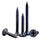 Pack De Clavos Pintado Negro35X25Mm 30U
