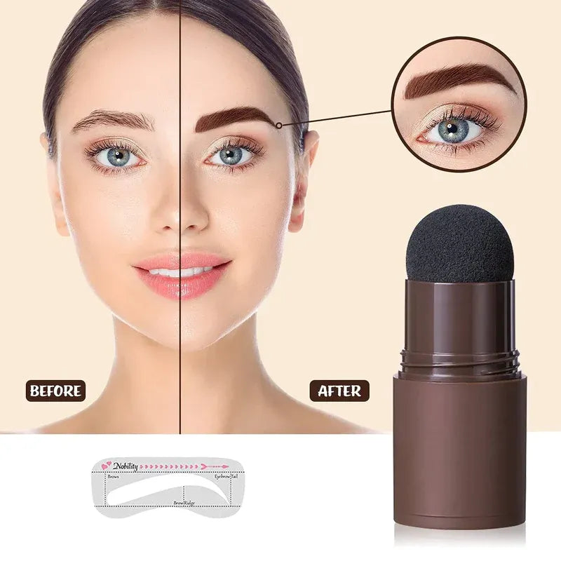 Polvo 2 En 1 Para Cejas Con 3 Plantillas