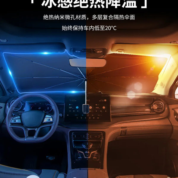 Suncar Pro Parasol Plegable Para Auto X2