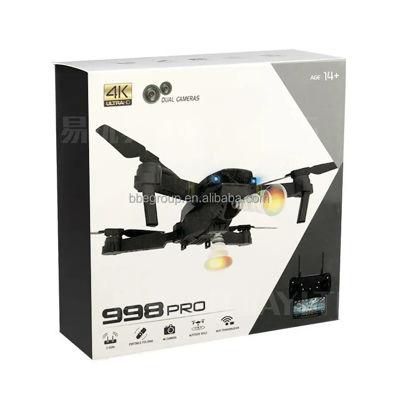 Drone 998 Pro Recargable Cámara Dual 4K