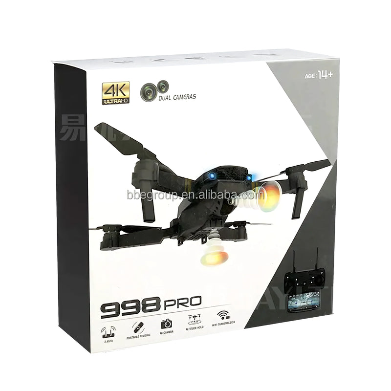 Drone 998 Pro Recargable Cámara Dual 4K - Varietas Chile - Santiago