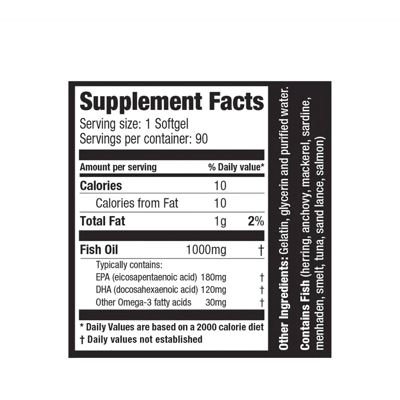 Omega 3 1000Mg Fish Oil 90Caps - Varietas Chile - Santiago
