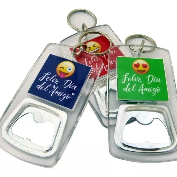 Pack 50 Llaveros Acrílico Con Destapador