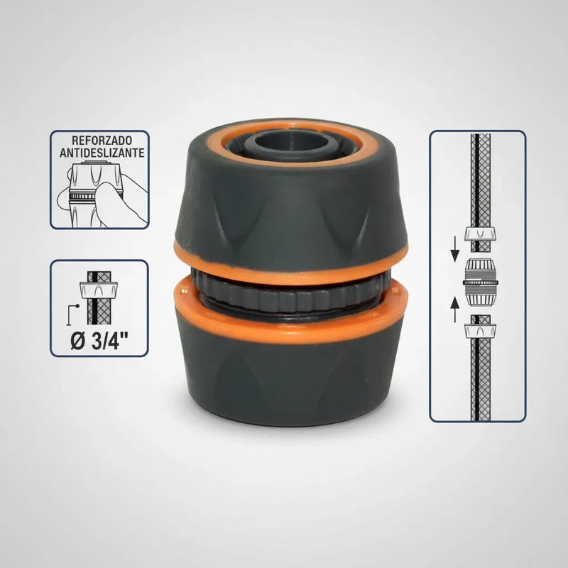 Reparador Unión De Manguera 3 4 Premium