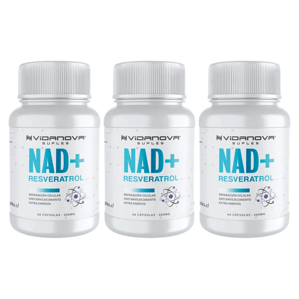 Pack X3 Nad Resveratrol 1000Mg 60 Caps - Varietas Chile - Santiago