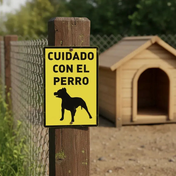 Señaletica Advertencia Perro Letrero