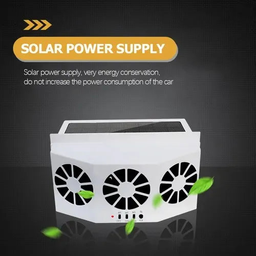 M Ventilador Solar Para Auto Aire Frio
