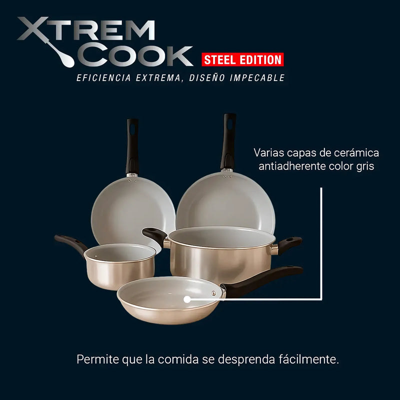 Xtrem Cook Steel Olla 24 Cm Con Tapa - Varietas Chile - Santiago