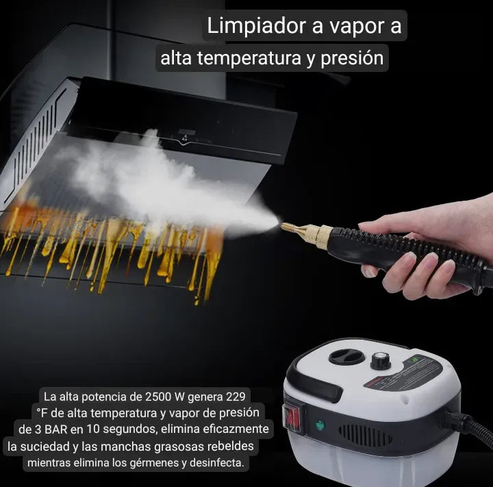 Limpiador A Vapor Presión 2500W Portátil