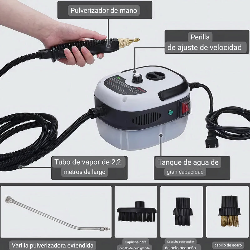Limpiador A Vapor Presión 2500W Portátil - Varietas Chile - Santiago