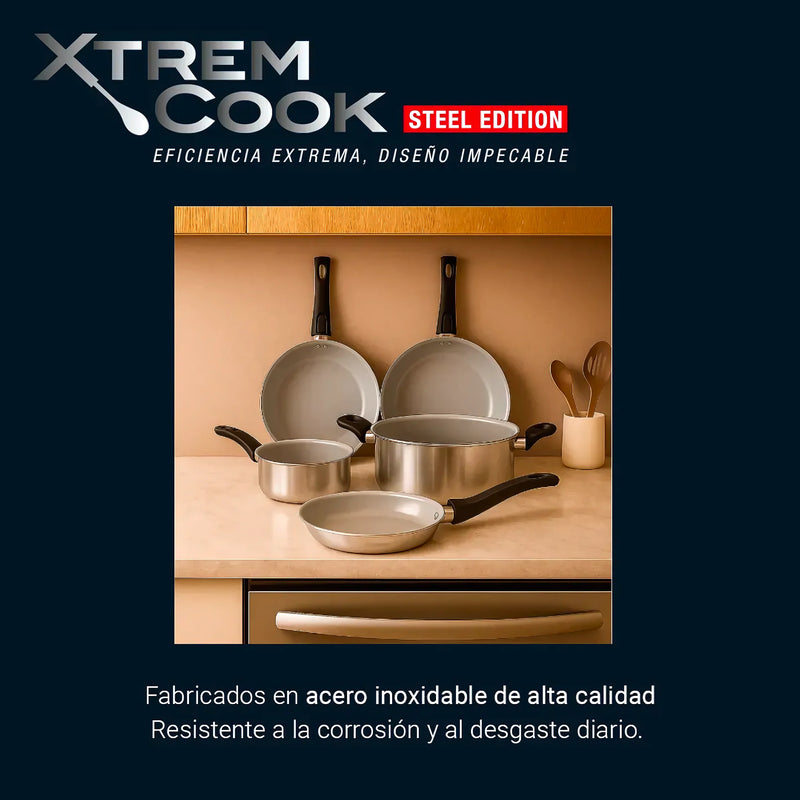 Xtrem Cook Steel Lechero 14 Cm Sin Tapa - Varietas Chile - Santiago