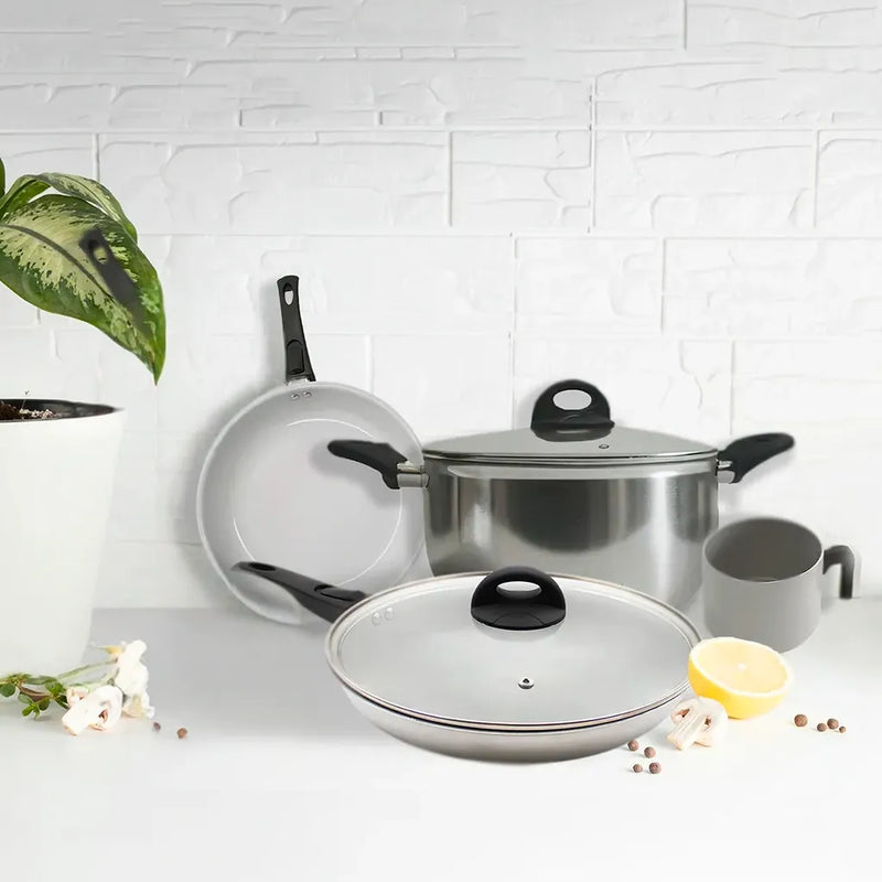 Batería De Cocina Xtrem Cook Steel 4 Pz