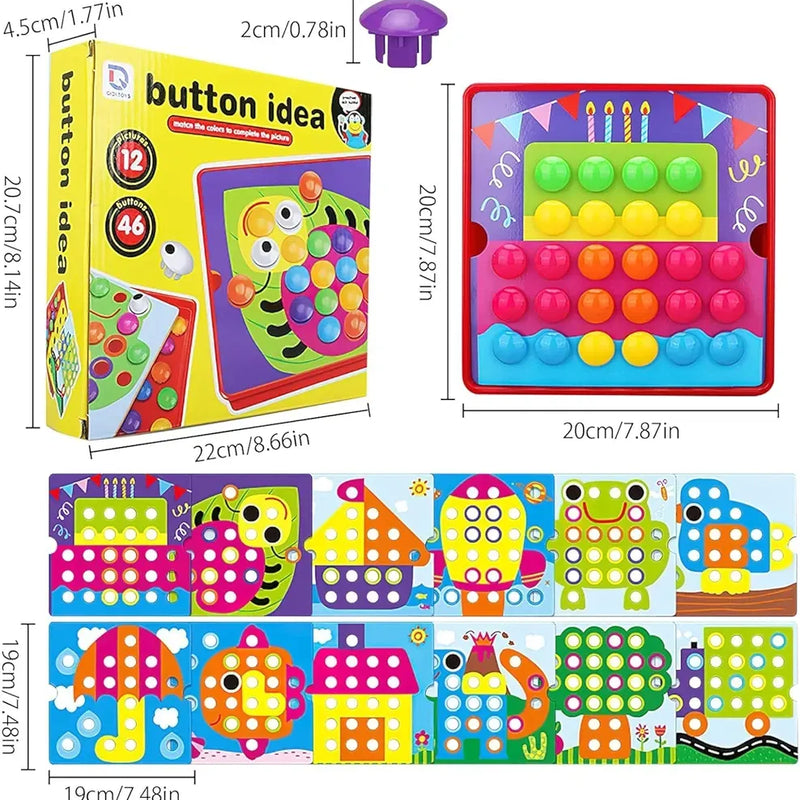 Juego Didáctico Colores Button Idea