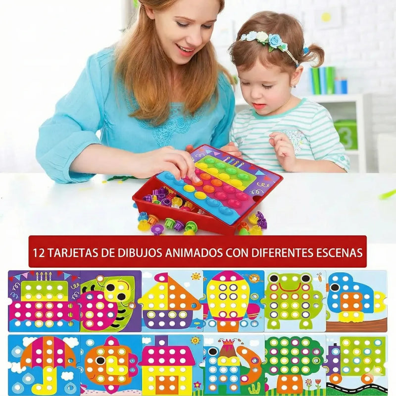 Juego Didáctico Colores Button Idea