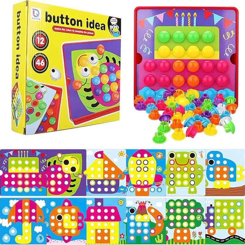 Juego Didáctico Colores Button Idea