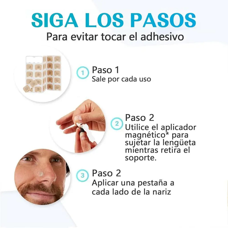Tiras Nasales Antironquidos Magnéticas