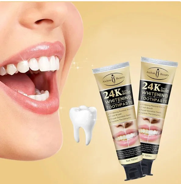 Blanqueador Dental 24 K Gold 100 Gr
